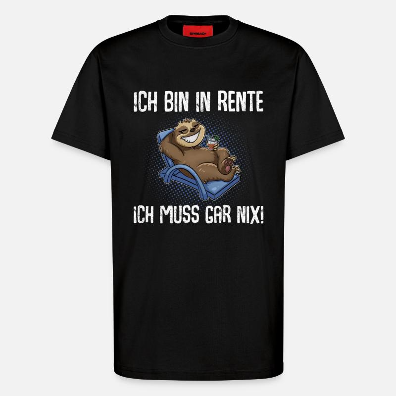 Rentner - T-Shirt - made by SPREAD - SOLID BLACK