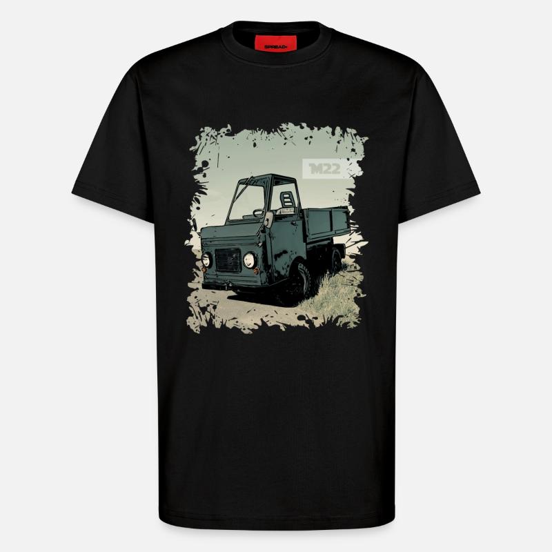 Multicar M22 - T-Shirt - made by SPREAD - SOLID BLACK