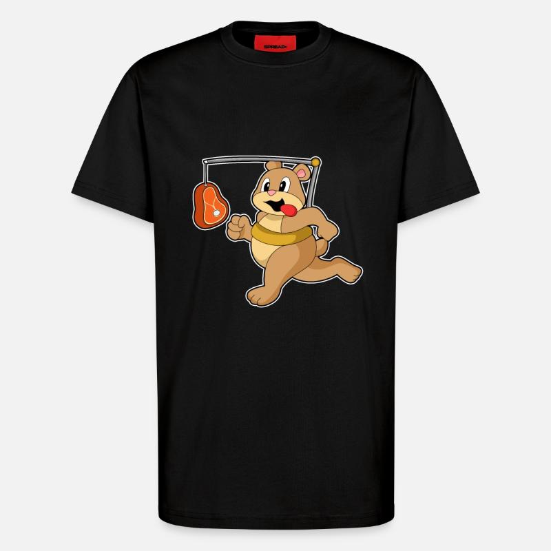 Bär Fleisch - T-Shirt - made by SPREAD - SOLID BLACK