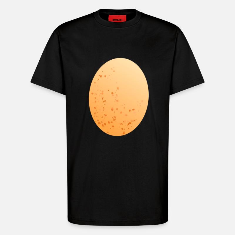 Oeuf oeuf poule - T-shirt bio décontracté fabriqué en UE - SOLID BLACK