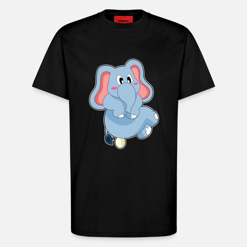 Elefant Ei - T-Shirt - made by SPREAD - SOLID BLACK
