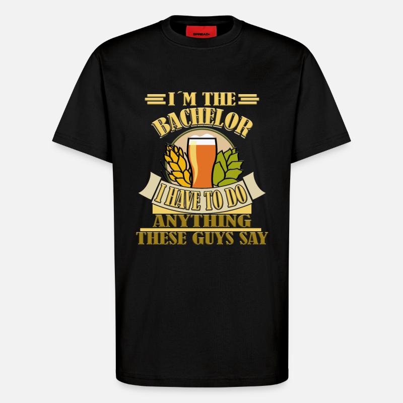 Junggesellen Bräutigam Bachelor Party - T-Shirt - made by SPREAD - SOLID BLACK