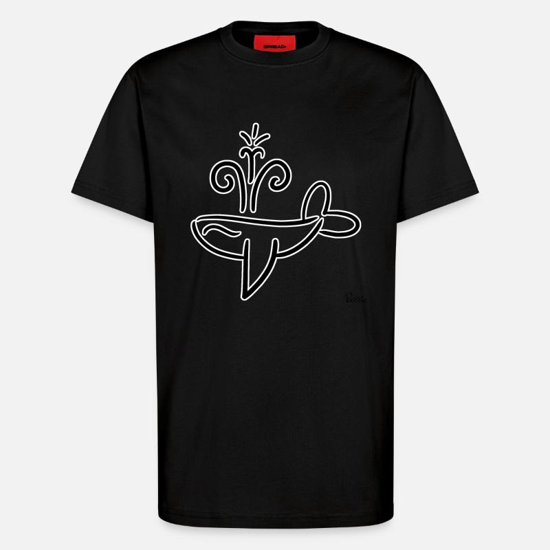 Wal! Von Pousse2Bamboo ! - T-Shirt - made by SPREAD - SOLID BLACK