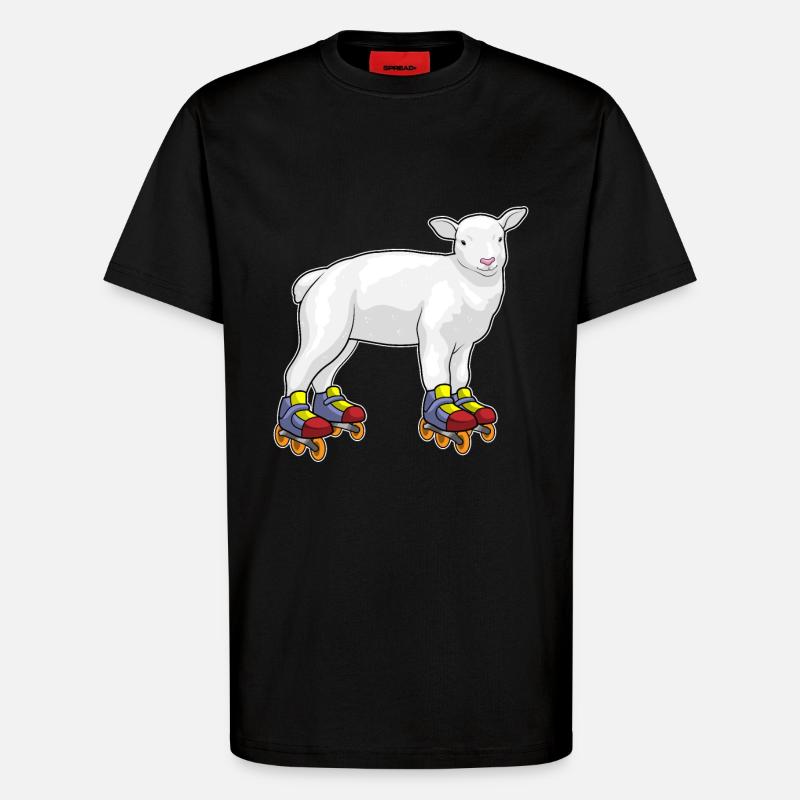 Lamm Inline skating Inline skates - T-Shirt - made by SPREAD - SOLID BLACK