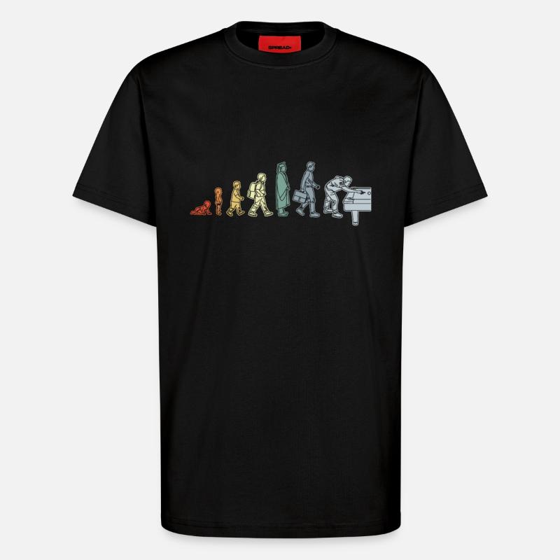 Pool Evolution - T-Shirt - made by SPREAD - SOLID BLACK