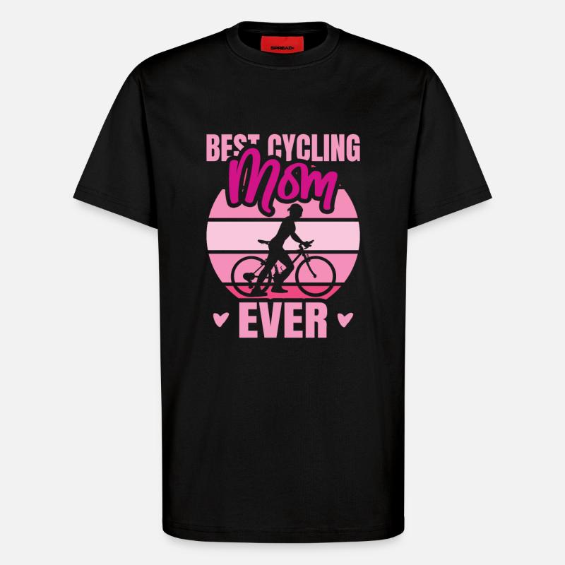 Radfahrer Mutter - T-Shirt - made by SPREAD - SOLID BLACK