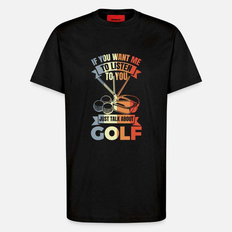 Bester Golfer Witz - T-Shirt - made by SPREAD - SOLID BLACK