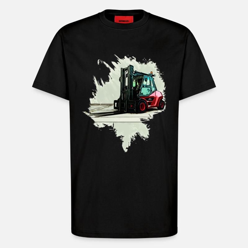 Gabelstapler - T-Shirt - made by SPREAD - SOLID BLACK