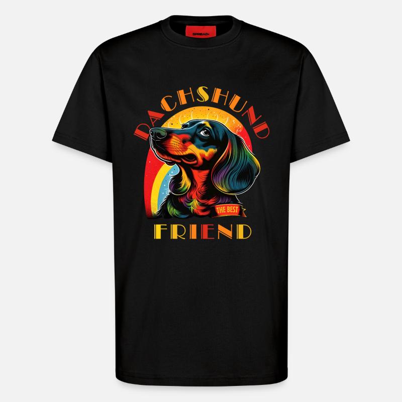 Dackel Der beste Freund - T-Shirt - made by SPREAD - SOLID BLACK