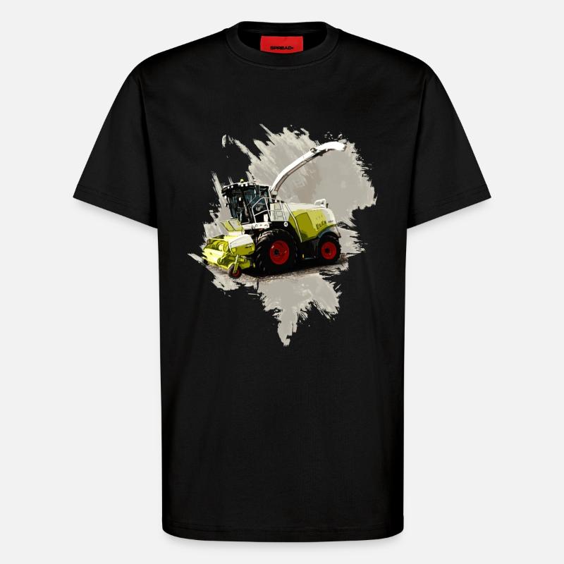 Moissonneuse-batteuse Claas LEXION 8700 - T-shirt bio décontracté fabriqué en UE - SOLID BLACK