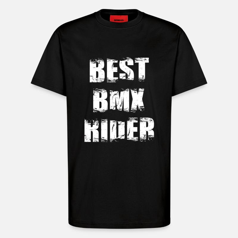 BMX Radfahrer Spruch - T-Shirt - made by SPREAD - SOLID BLACK