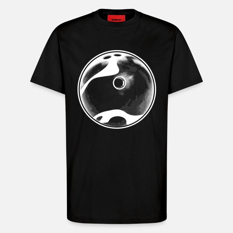 Bowlingkugel - T-Shirt - made by SPREAD - SOLID BLACK