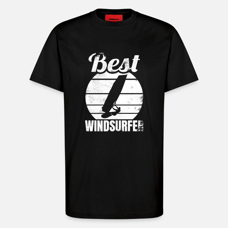 Bester Windsurfer - T-Shirt - made by SPREAD - SOLID BLACK
