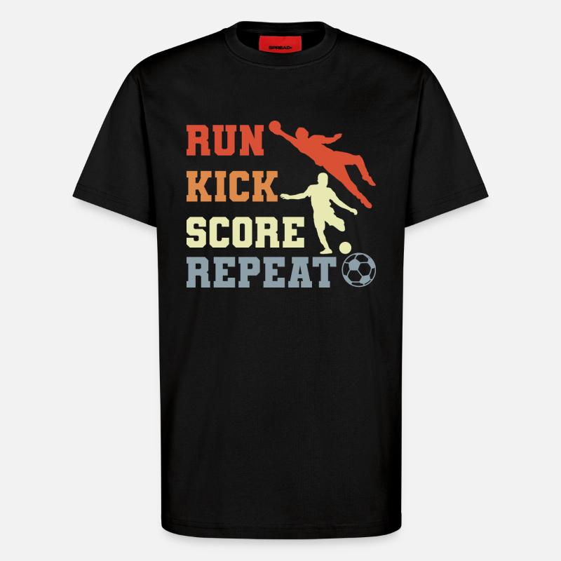 Fußballspieler Routine - T-Shirt - made by SPREAD - SOLID BLACK