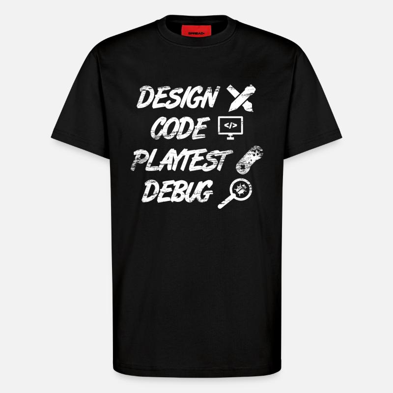 Game Programming - T-Shirt - made by SPREAD - SOLID BLACK