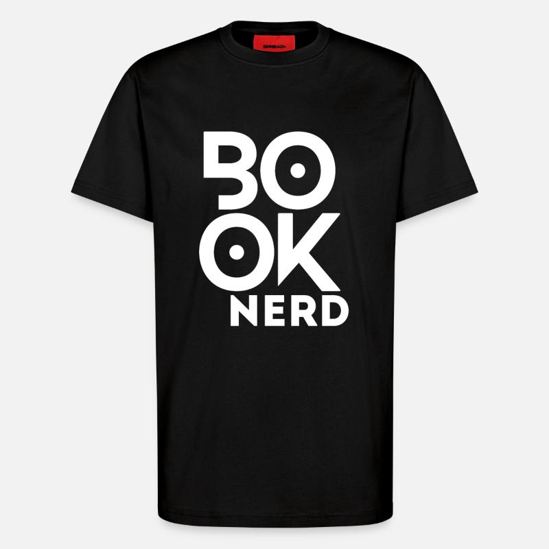 Lustiger Lesebuch-Nerd - T-Shirt - made by SPREAD - SOLID BLACK