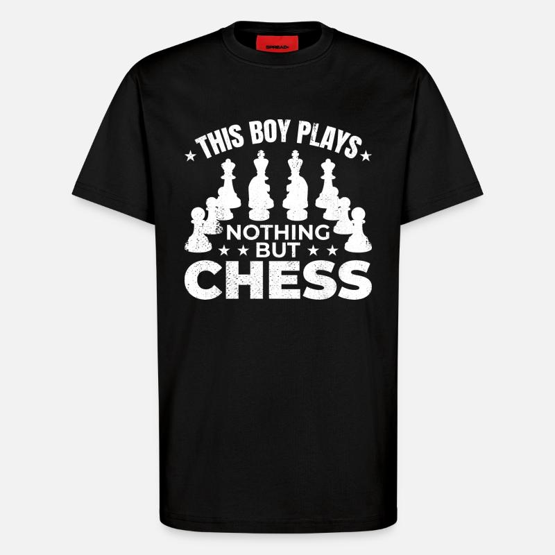 Schachjunge - T-Shirt - made by SPREAD - SOLID BLACK