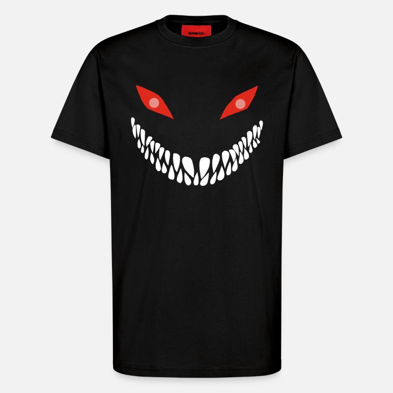 Fleischfressendes Lächeln - T-Shirt - made by SPREAD - SOLID BLACK
