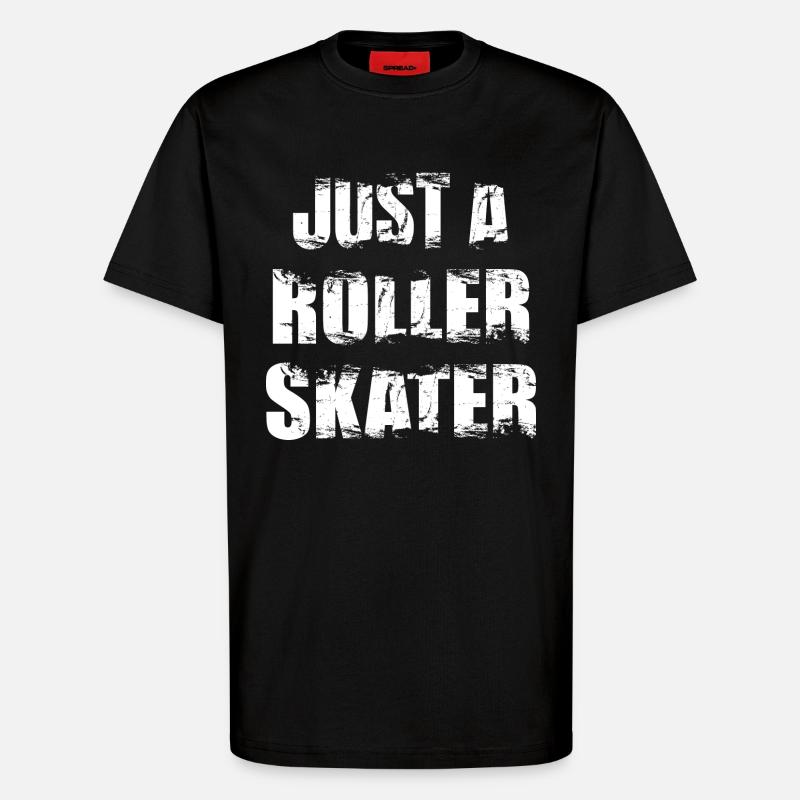 Rollschuhläufer - T-Shirt - made by SPREAD - SOLID BLACK