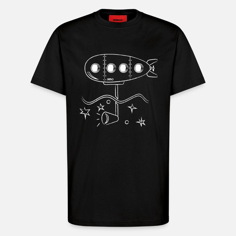 Unterseeboot. Nemo - T-Shirt - made by SPREAD - SOLID BLACK