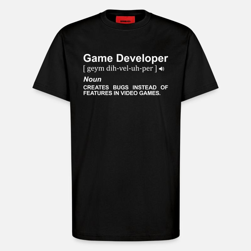 Game Developer Meaning - T-Shirt - made by SPREAD - SOLID BLACK
