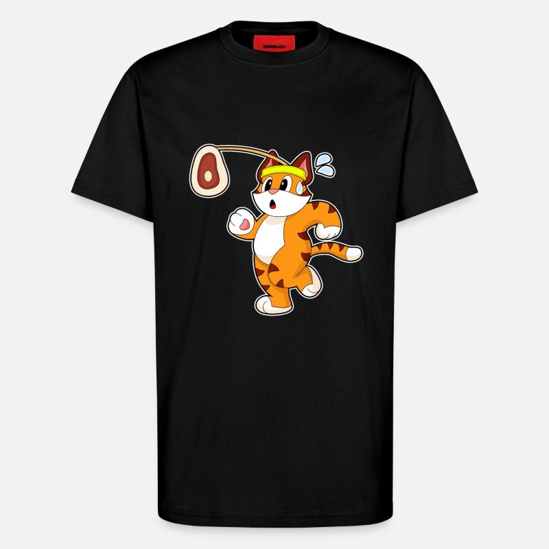 Tiger Fleisch - T-Shirt - made by SPREAD - SOLID BLACK