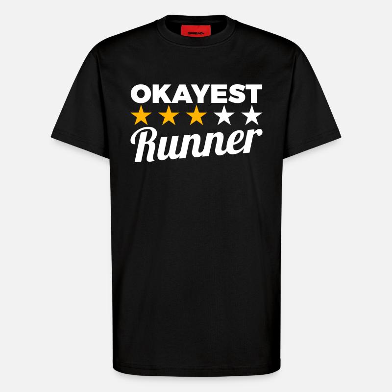 Durchschnittlicher Läufer - T-Shirt - made by SPREAD - SOLID BLACK