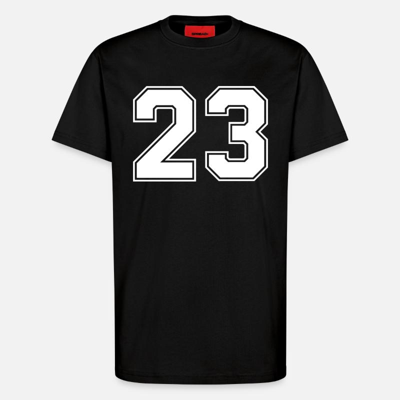 Nummer dreiundzwanzig 23 - T-Shirt - made by SPREAD - SOLID BLACK