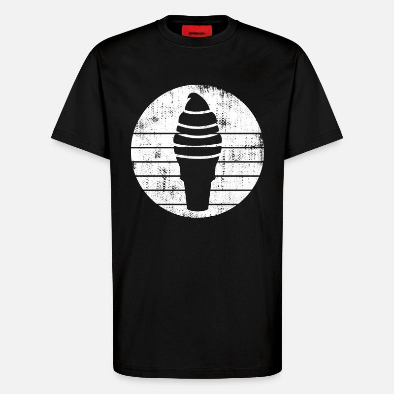 Eiswaffel - T-Shirt - made by SPREAD - SOLID BLACK