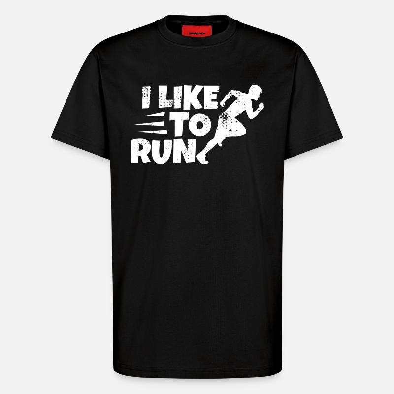 Witziger Läufer Spruch - T-Shirt - made by SPREAD - SOLID BLACK
