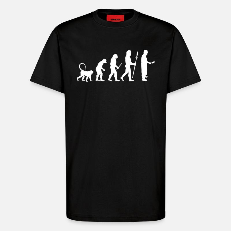 Entwicklung eines Metzgers - T-Shirt - made by SPREAD - SOLID BLACK