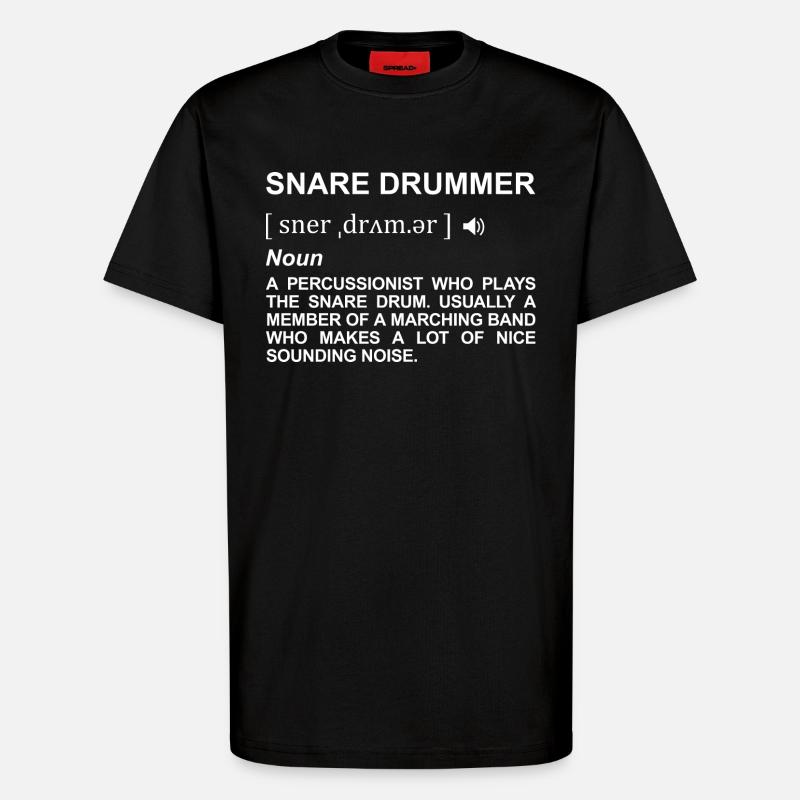 Trommelspieler Definition - T-Shirt - made by SPREAD - SOLID BLACK