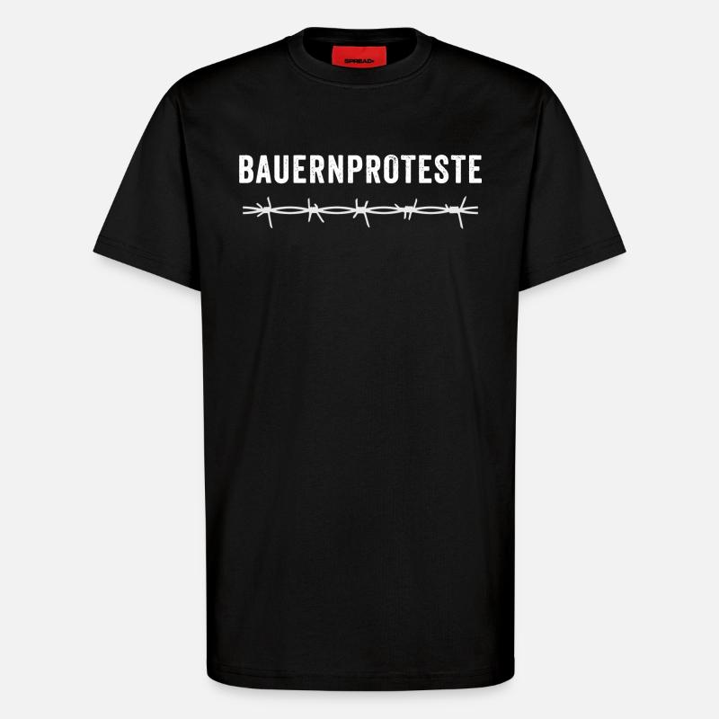 BAUERNPROTESTE - T-Shirt - made by SPREAD - SOLID BLACK