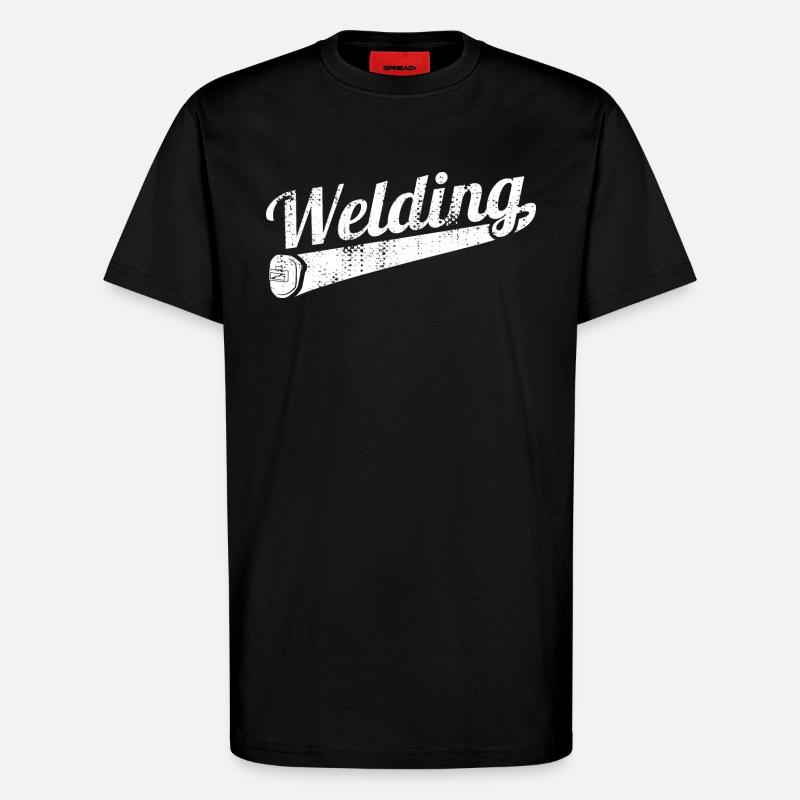 Lustiger Schweißer - T-Shirt - made by SPREAD - SOLID BLACK