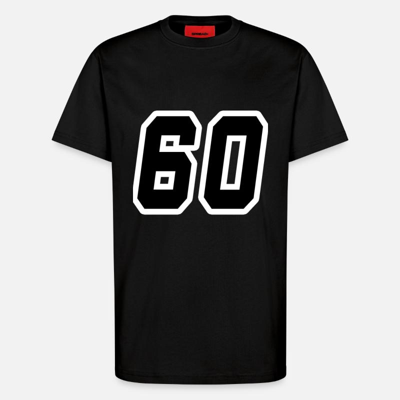Nummer 60 - T-Shirt - made by SPREAD - SOLID BLACK