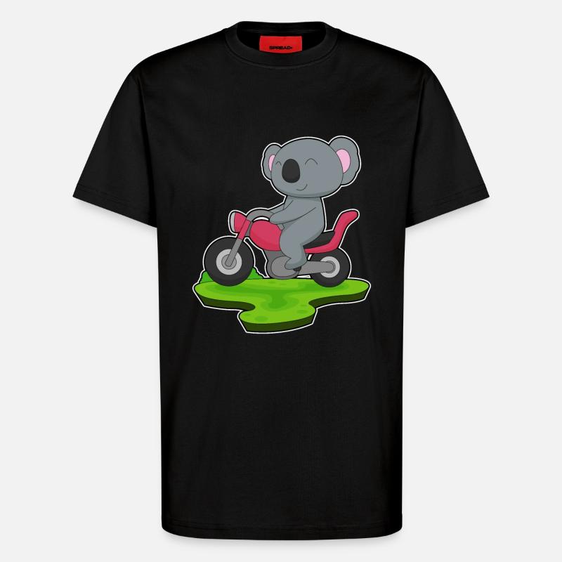 Koala Motorrad - T-Shirt - made by SPREAD - SOLID BLACK