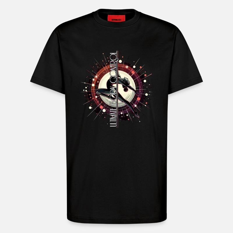 Pole Dance ultimative Körperkontrolle Geschenk - T-Shirt - made by SPREAD - SOLID BLACK