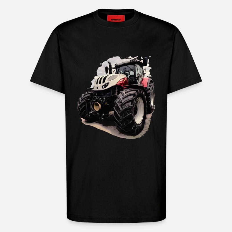 Steyr Traktor - T-Shirt - made by SPREAD - SOLID BLACK