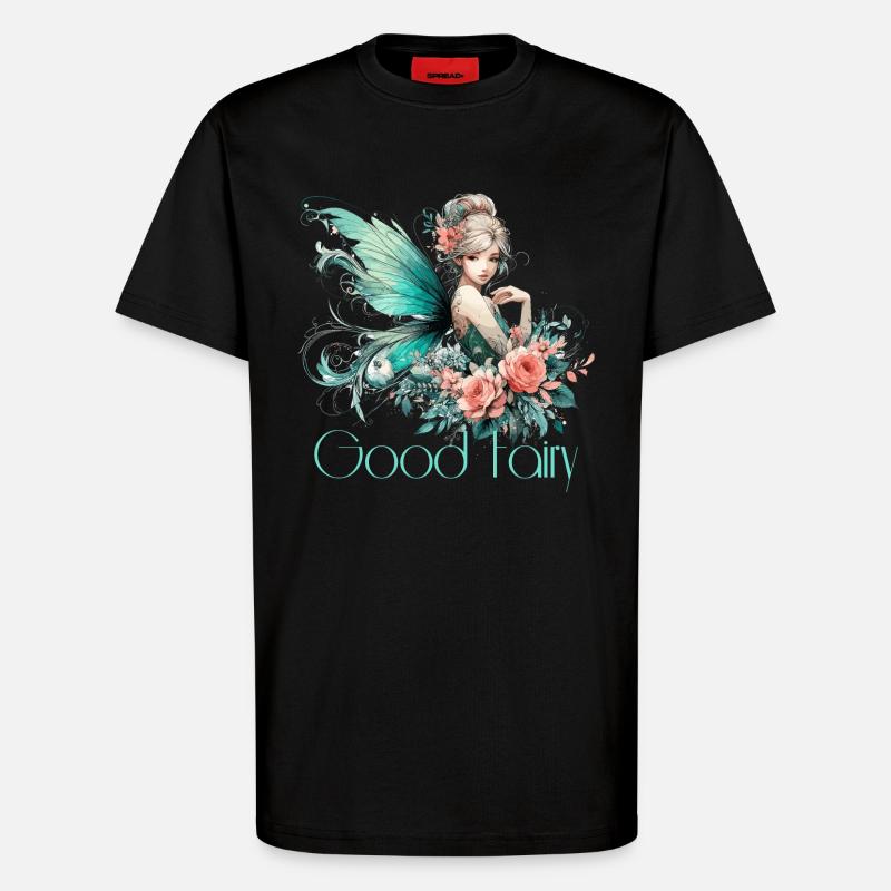 Gute Fee Geschenk - T-Shirt - made by SPREAD - SOLID BLACK