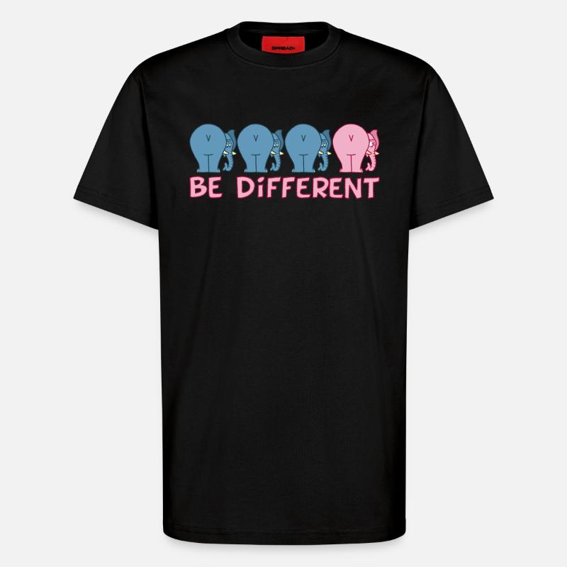 Ein anderer Elefant - T-Shirt - made by SPREAD - SOLID BLACK