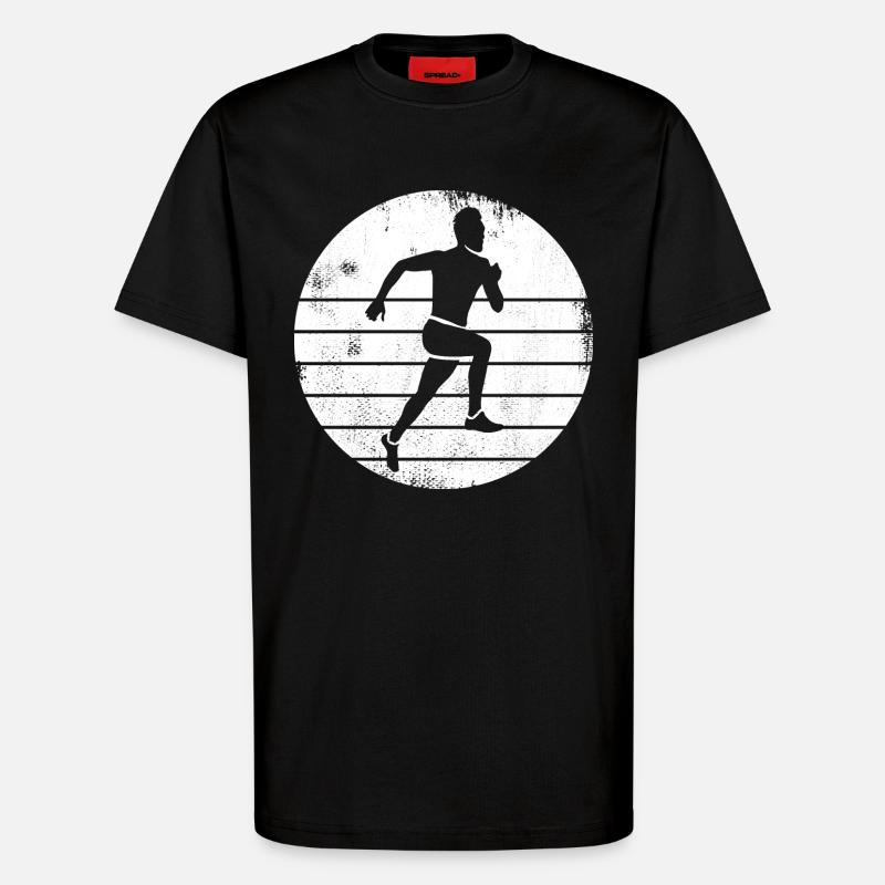 Läufer - T-Shirt - made by SPREAD - SOLID BLACK