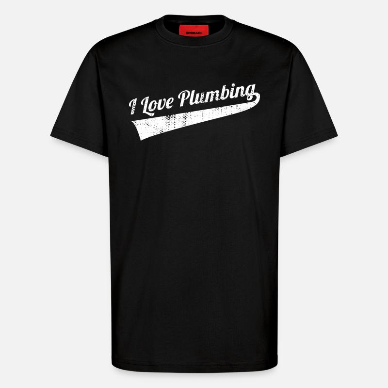 Klempner Spruch - T-Shirt - made by SPREAD - SOLID BLACK