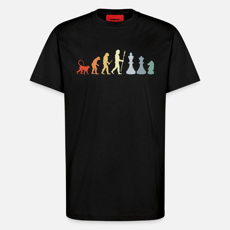 Chess Development - T-Shirt - made by SPREAD - SOLID BLACK