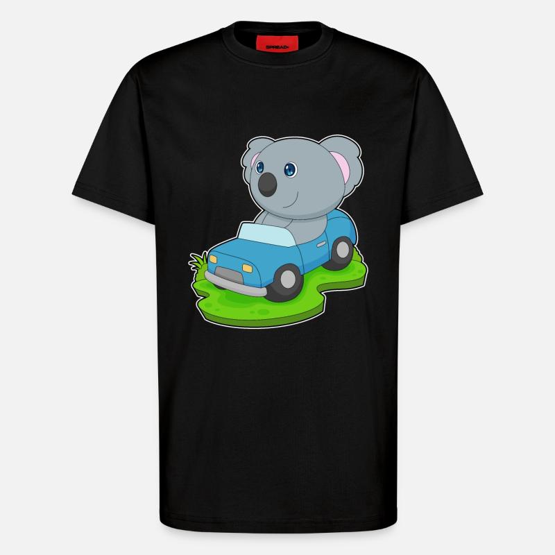 Koala Auto - T-Shirt - made by SPREAD - SOLID BLACK
