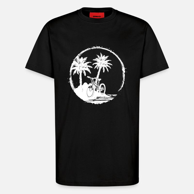 Radfahrer Grafik - T-Shirt - made by SPREAD - SOLID BLACK