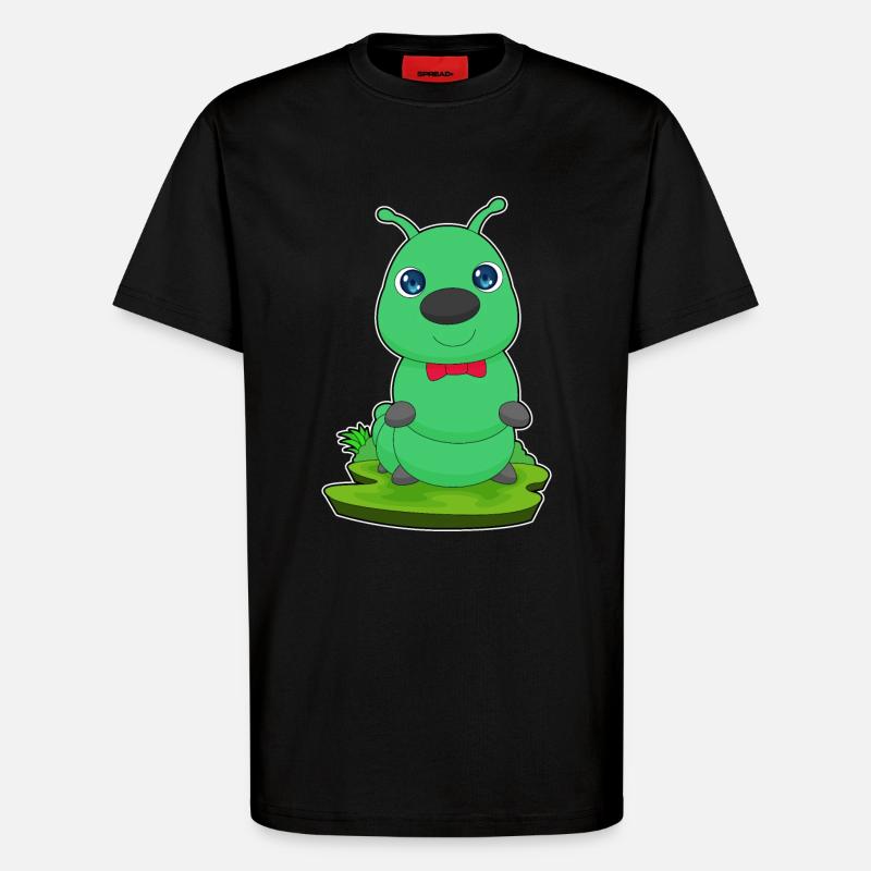 Caterpillar Loop - T-Shirt - made by SPREAD - SOLID BLACK