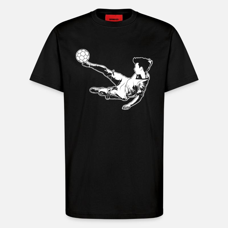 Fußballer Junge - T-Shirt - made by SPREAD - SOLID BLACK