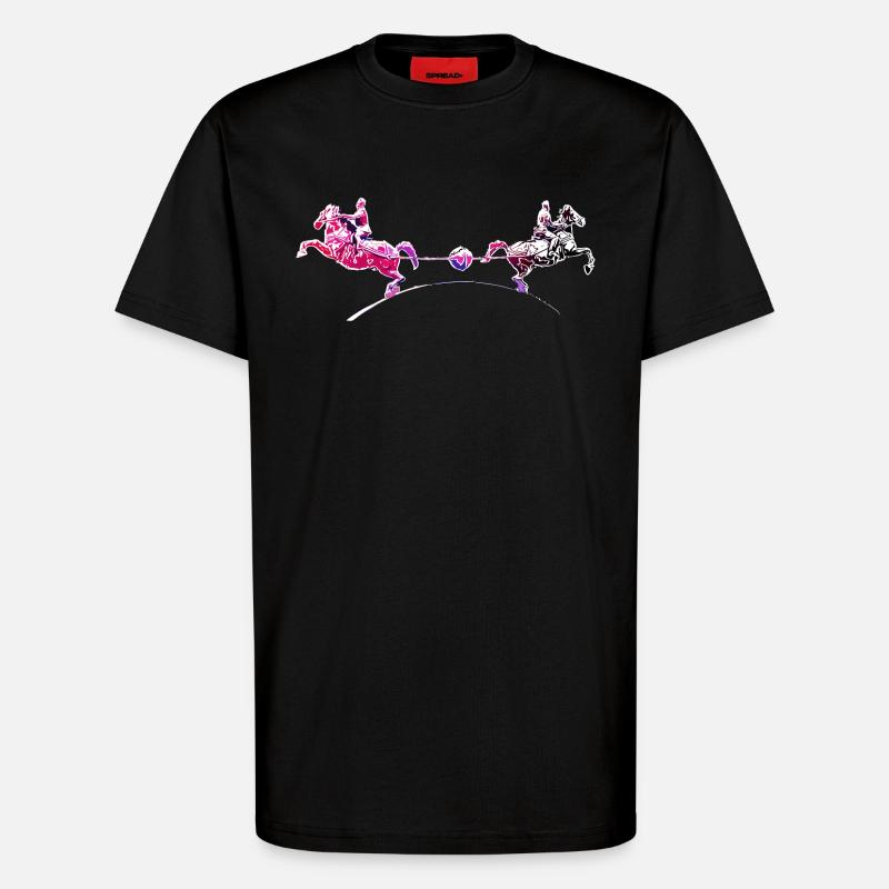 Magdeburg | Magdeburg | Hemisphere experiment - T-Shirt - made by SPREAD - SOLID BLACK