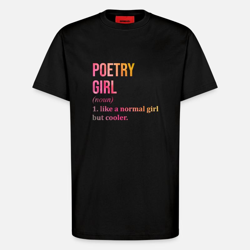 Poetry - T-Shirt - made by SPREAD - SOLID BLACK
