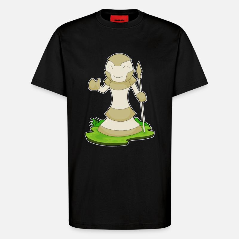 Schachfigur Bauer Schach - T-Shirt - made by SPREAD - SOLID BLACK